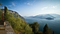 Bellagio con i due rami del lago di Como